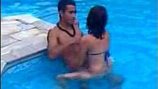 threesome pool sex - porn video