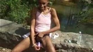 Annette Masturbates in the Woods - porn video