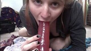 redhead chick fuck her pussy - porn video