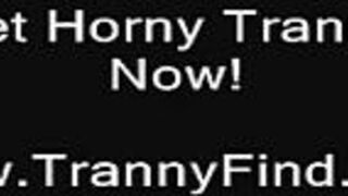 kinky crossdresser jerks and eats cum - porn video