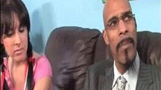 Teen Brunette Suck BBC - porn video