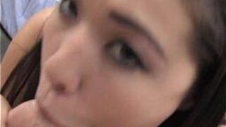 Asian girl gives blowjob - porn video