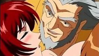 Hot anime redhead enjoys sex toy - porn video