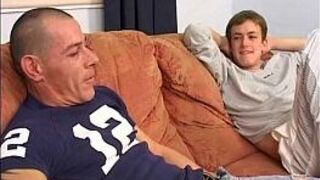 Tattooed gay ass hunter plows tight young butt - porn video